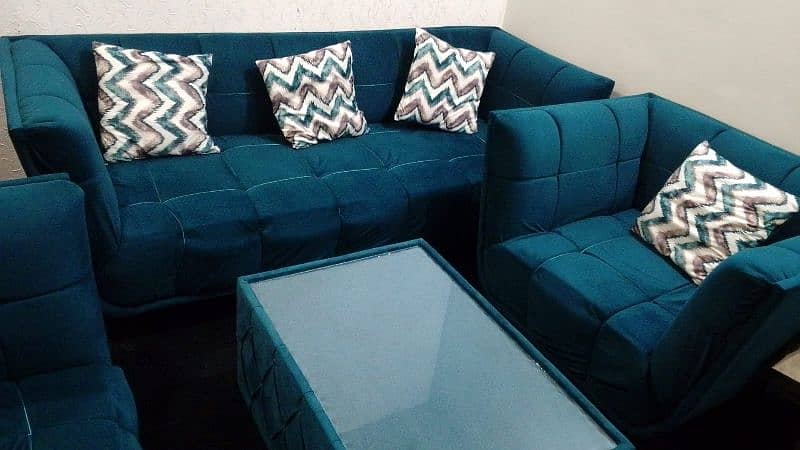 5 seater sofa set with table 3