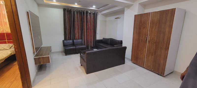 ONE BED FULLY FURNISHED APARTMENT FOR SALE IN BAHRIA TOWN LAHORE 12