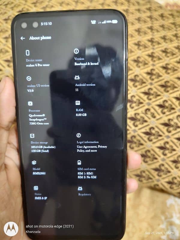 REALME 6 PRO 8 128 WITH BOX AND CHARGER 1