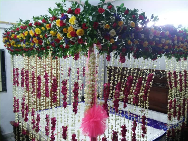 Events decor/Wedding room decor/Car decor/Mehndi decor 11