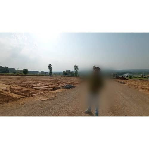 Prime 8.2 Marla Corner Plot with Dual 50 Ft Wide Roads in Bahria Town Phase 8!", top heighted view 5