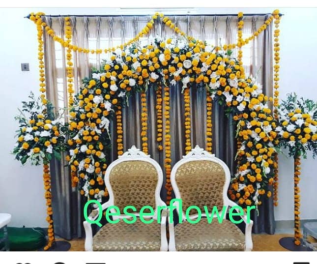 Nikkah decoration/barat decor/mehndi decor/event decoration/car decor 17