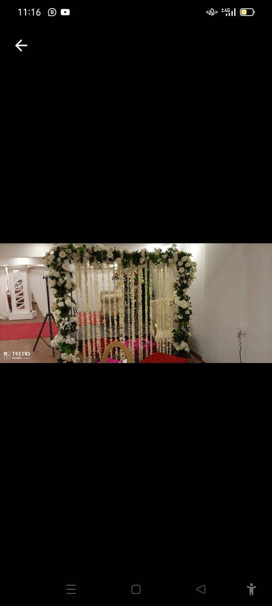 Nikkah decoration/barat decor/mehndi decor/event decoration/car decor 2