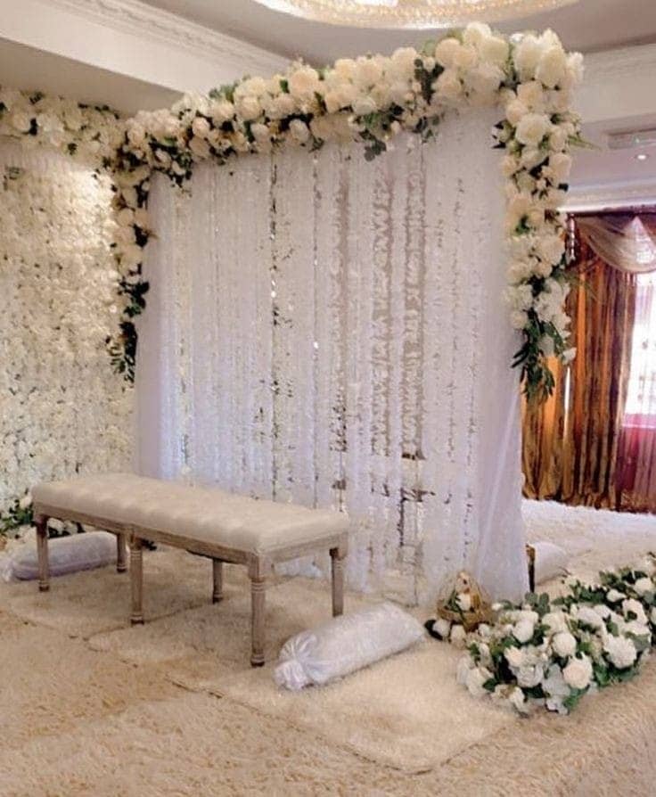 Nikkah decoration/barat decor/mehndi decor/event decoration/car decor 11