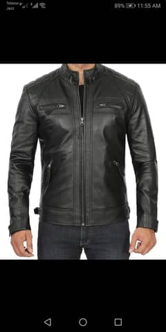 Polishing leather jacket