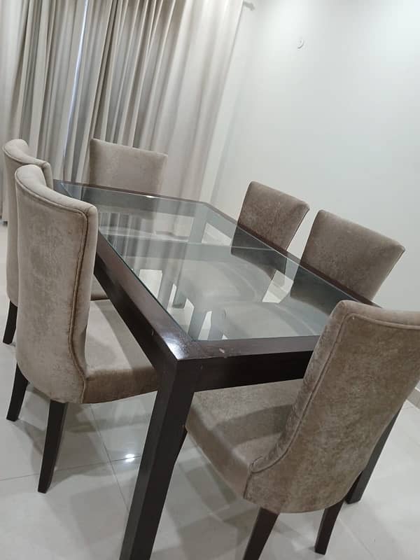 Dinning table with 6 chairs 2