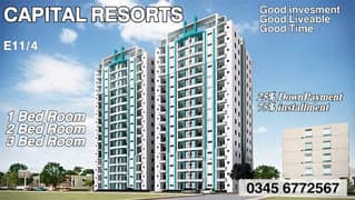 E11/4 CAPITAL RESORTS 1 BED 2 BED 3 BED Easy installment Booking 0