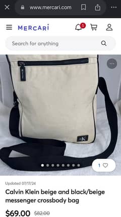 Calvin klein crossbody bag 0