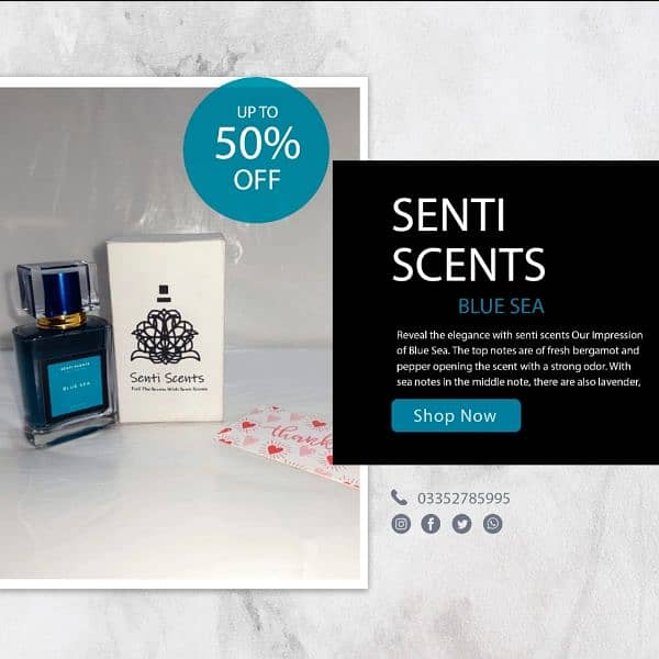 SENTI SCENTS LAUNCH NEW FRAGRANCE BLUE SEA UPTO 50% OFF 0