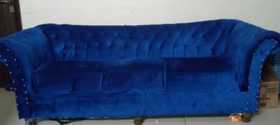 5 seater wooden sofa set in good condition