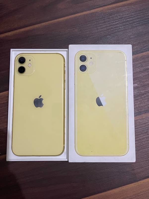 Iphone 11 Yellow Colour With Box 64 Gb Non Pta (jv) Waterpack 6