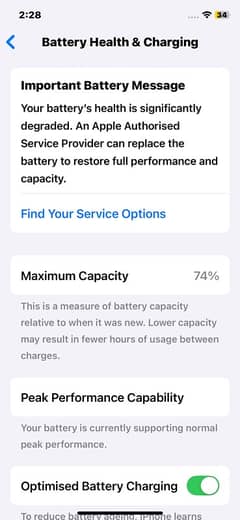 iPhone xs 64GB Bettery service jv