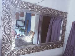 Silver mad hand carving mirror frame deliver in all Pakistan