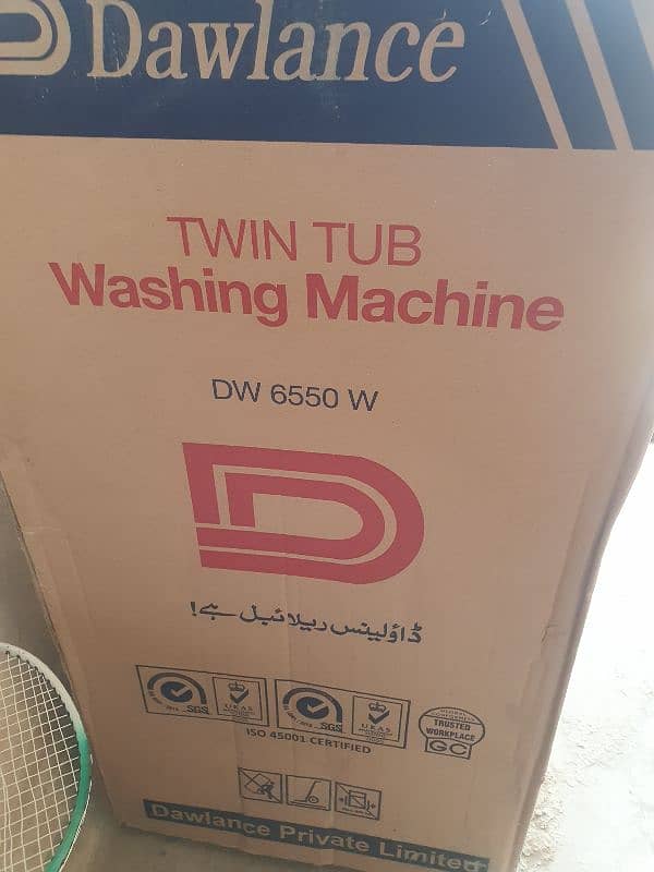 Dawlance washing machine brand new 1