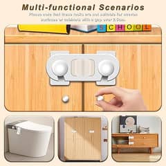 Child Safety Locks (10-Pack) Baby Safety Cabinet Locks - for Cabinets