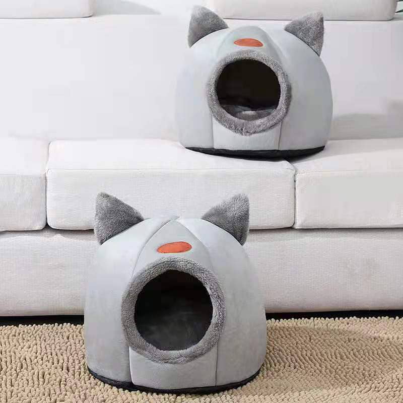 Deep Sleep Comfort in Winter Cat Bed (Size XL). 7