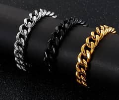 Black/silver/golden chain for boys