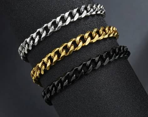 Black/silver/golden chain for boys 6