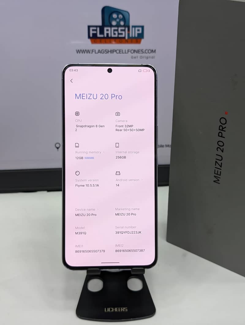 Meizu 20 Pro 5G 12GB 512GB Complete Box   Non-PTA / Non Active 3