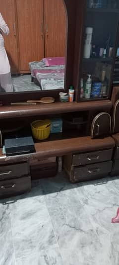 dressing table,cabinets and showcase