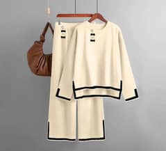 women stitched fleece plain night suit