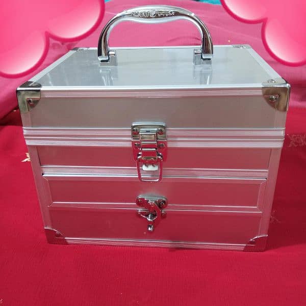 Makeup Box Silver Star New Multicolour 5