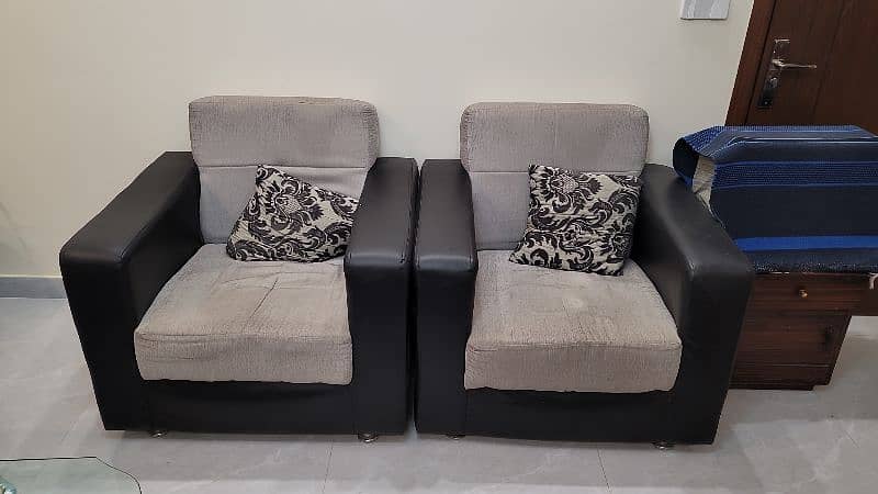 7 seater sofa set grey color 0