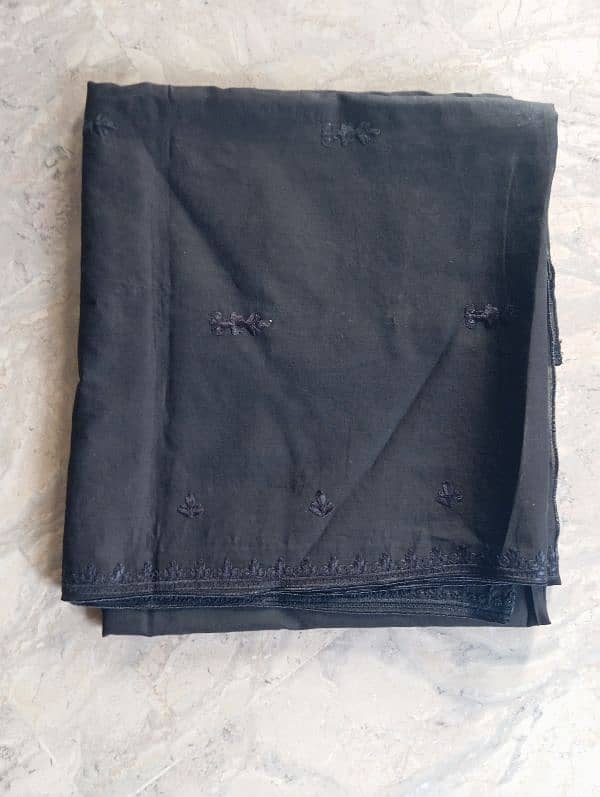 Black colour shawl(fabric cotton) new condition 2