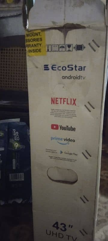 Ecostar 4K ultra HD Android TV 1