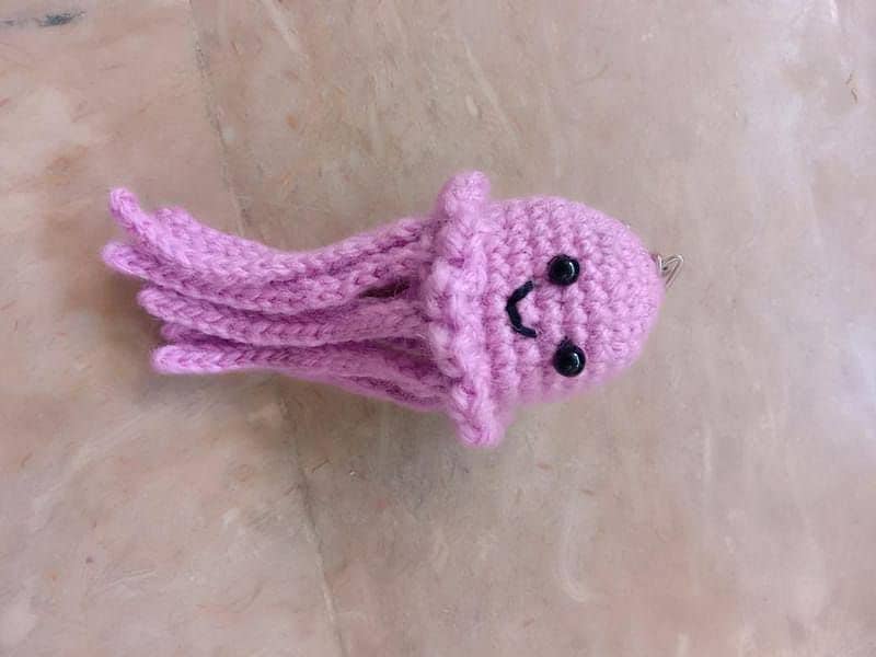 hand made knitted key chains 1