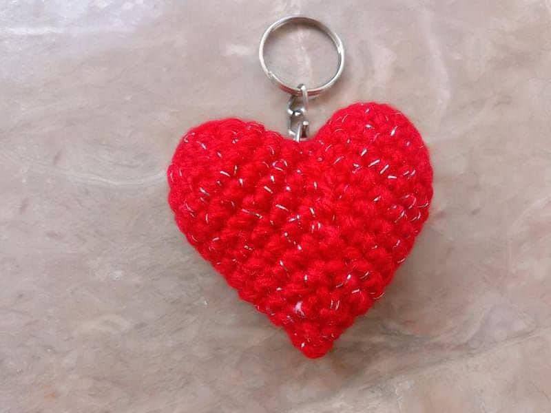 hand made knitted key chains 6