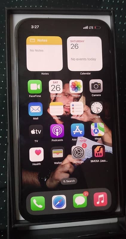 Iphone 13 Pro max 256 Gb with both sim glitch with box and cable 1