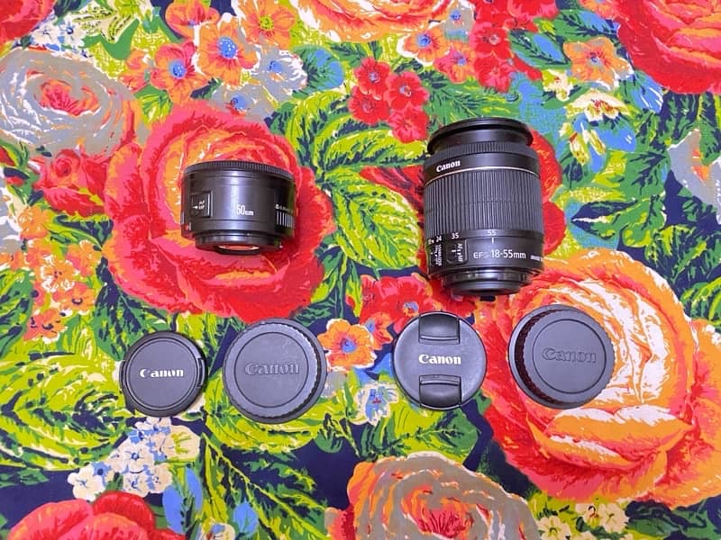 Canon Ef-S 18-55mm Is STM and Ef 50mm 1.8 ii lens for sale in Sargodha 0