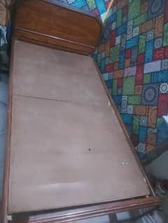 single bed of wood