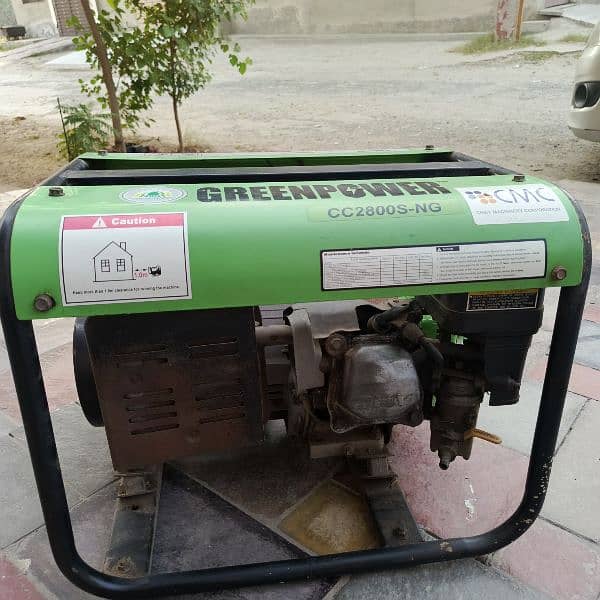 Green power Generator 1.5kva Home used only Engine 100%ok body 10/8 1