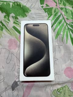 IPHONE 15 PRO MAX 256 GB NATURAL TITANIUM DUAL PHYSICAL NON PTA.