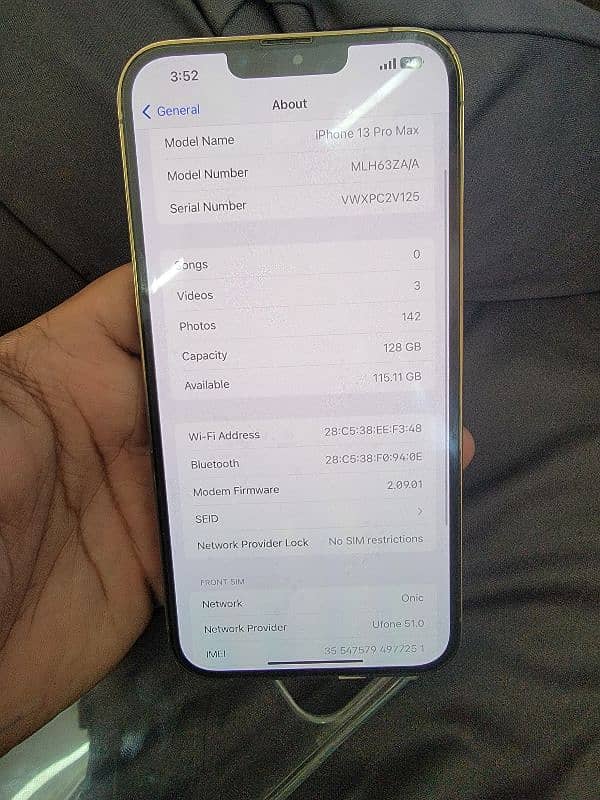 Iphone 13 pro max 128GB factory 3