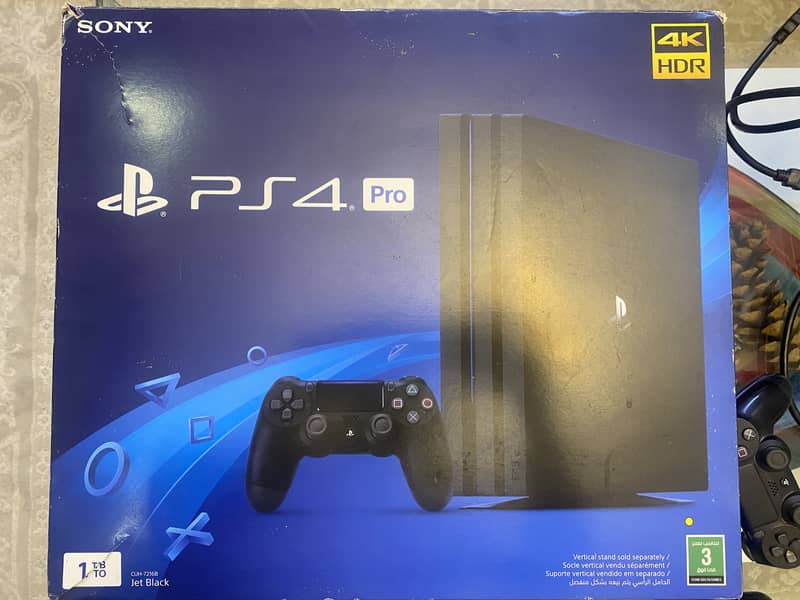 Used Sony PlayStation 4 Pro console and 2 controllers 4