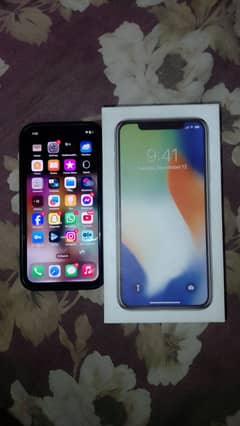 Iphone X with box 64 gb Non PTA FU