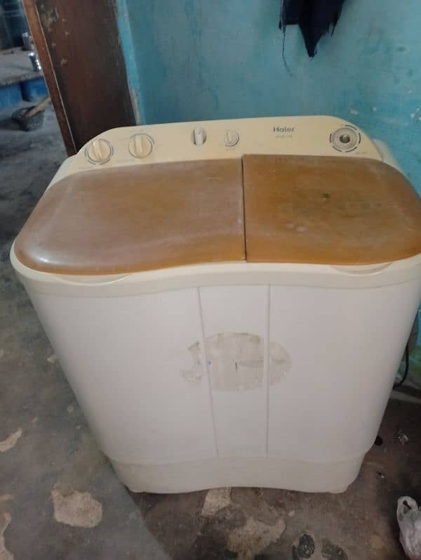 Haier washing machine drayer nhi hai moter wagera kuch bhi nhi hai 1