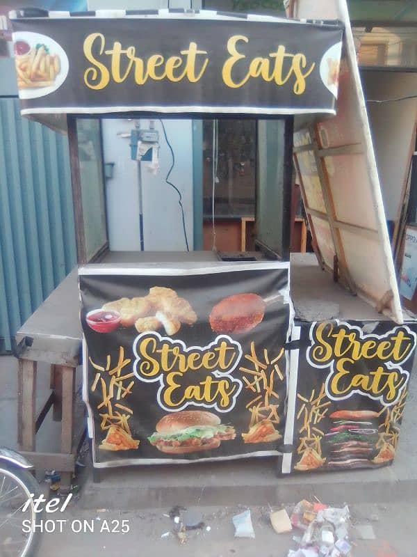 Fastfood fries and shawarma burger counter setup for sale 0