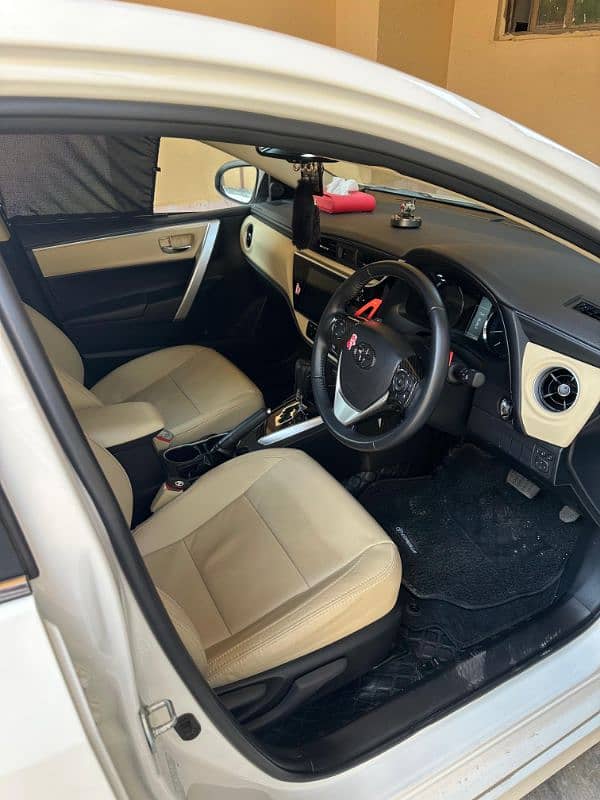 Toyota Altis Grande Beige Interior 2024 4