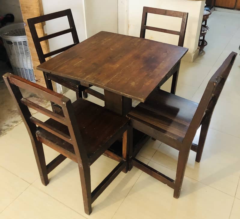 Small wooden dining table 1