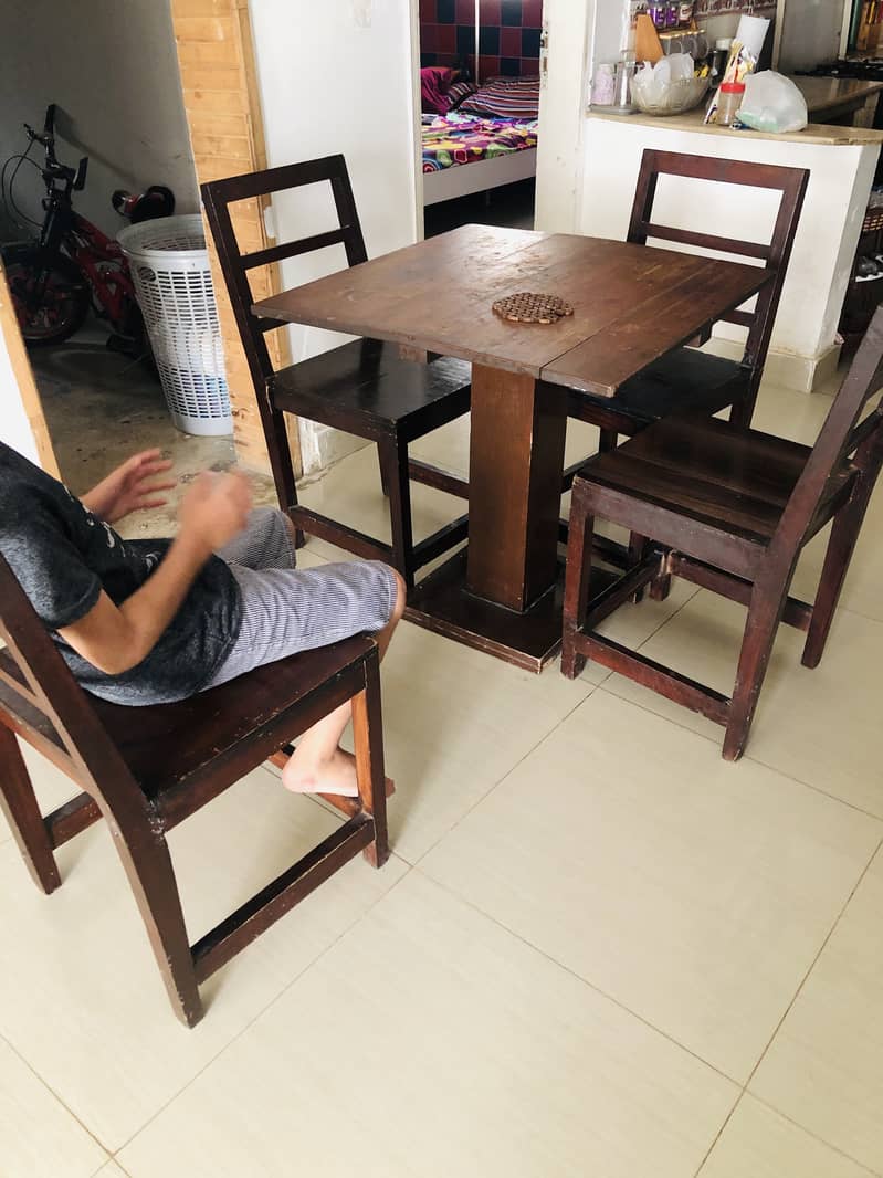 Small wooden dining table 10