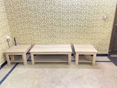 wooden very strong 3 sets of tables in 35k