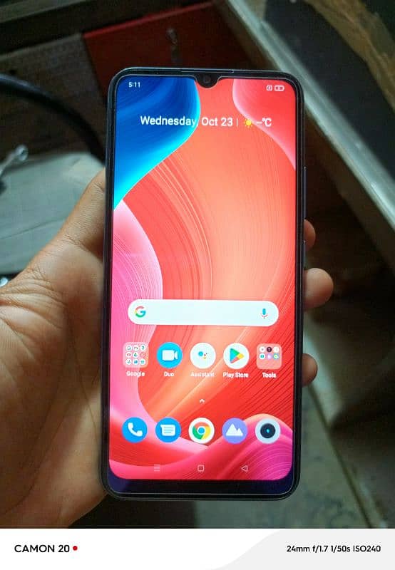 realme c21 4/64 10 by 10 condition glacier blue colour 3