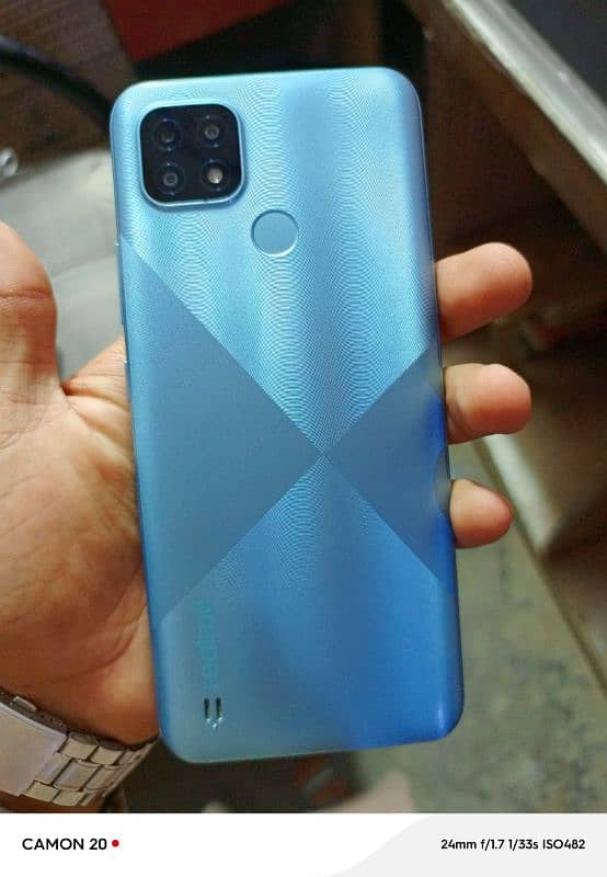 realme c21 4/64 10 by 10 condition glacier blue colour 7