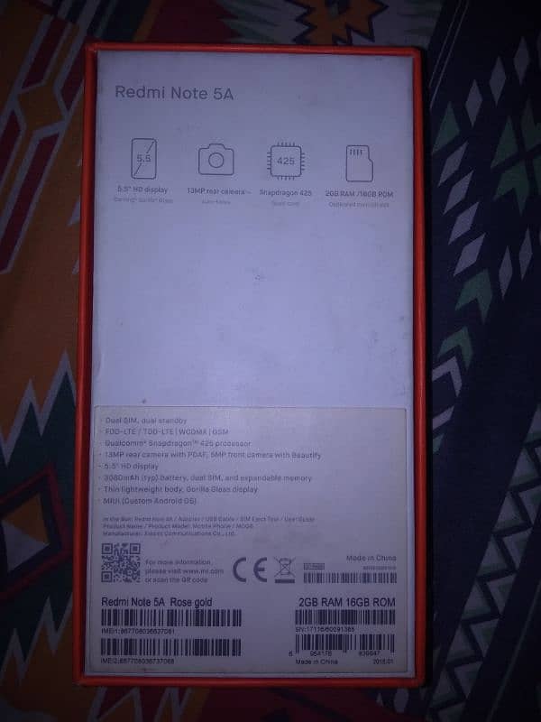 Note 5A 2Gb Ram 16 GB Rom 1