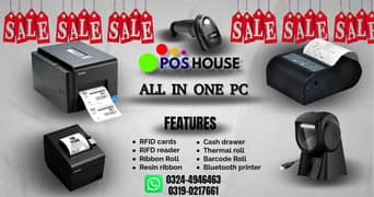 All in one pc | thermal printer  | Barcode Printer  |  Barcode Scanner