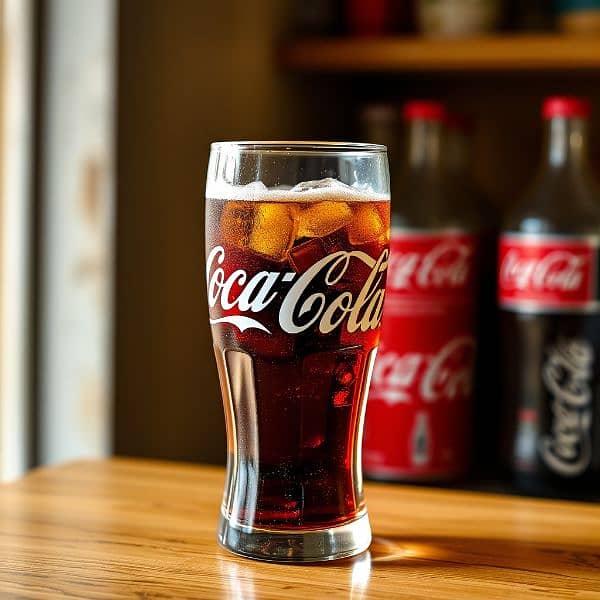 glass VIP Coca-Cola tumblr original UK brand made in Pakistan 0